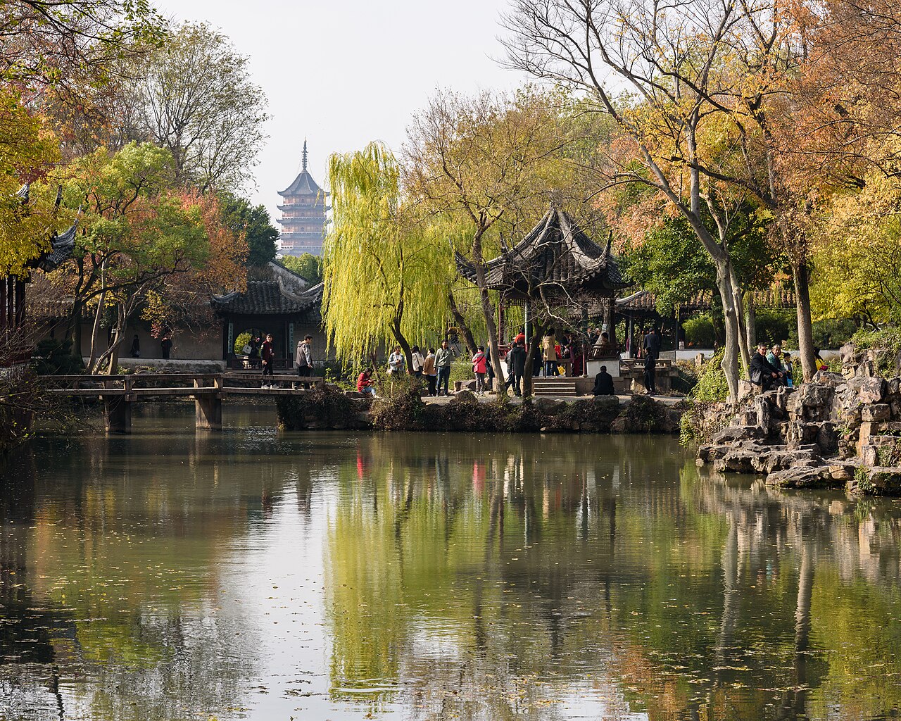 A garden pavilion, Suzhou